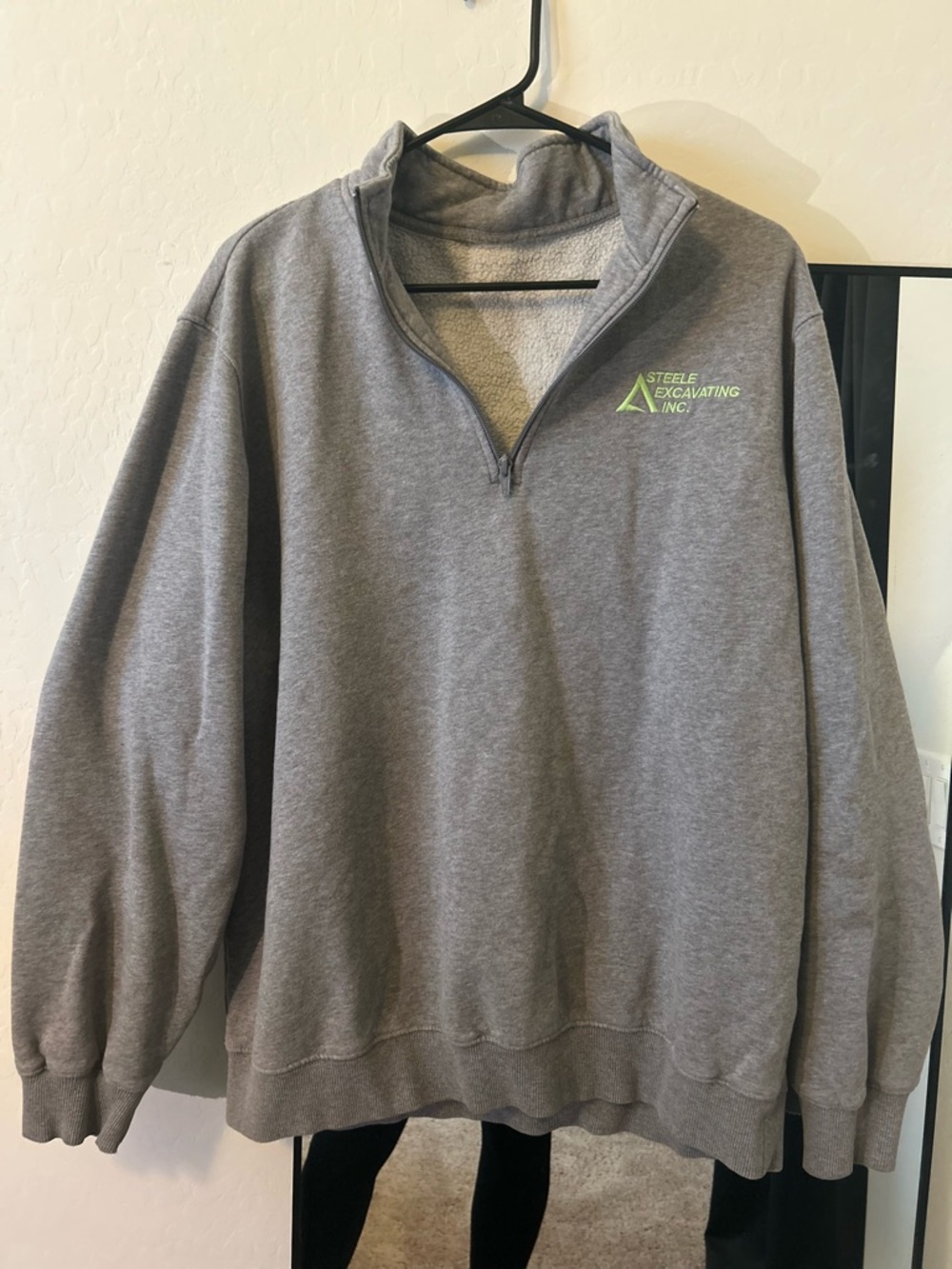 Men's Heather Gray Quarter-Zip Sweatshirt